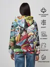 Женское худи / One Piece стикербомбинг