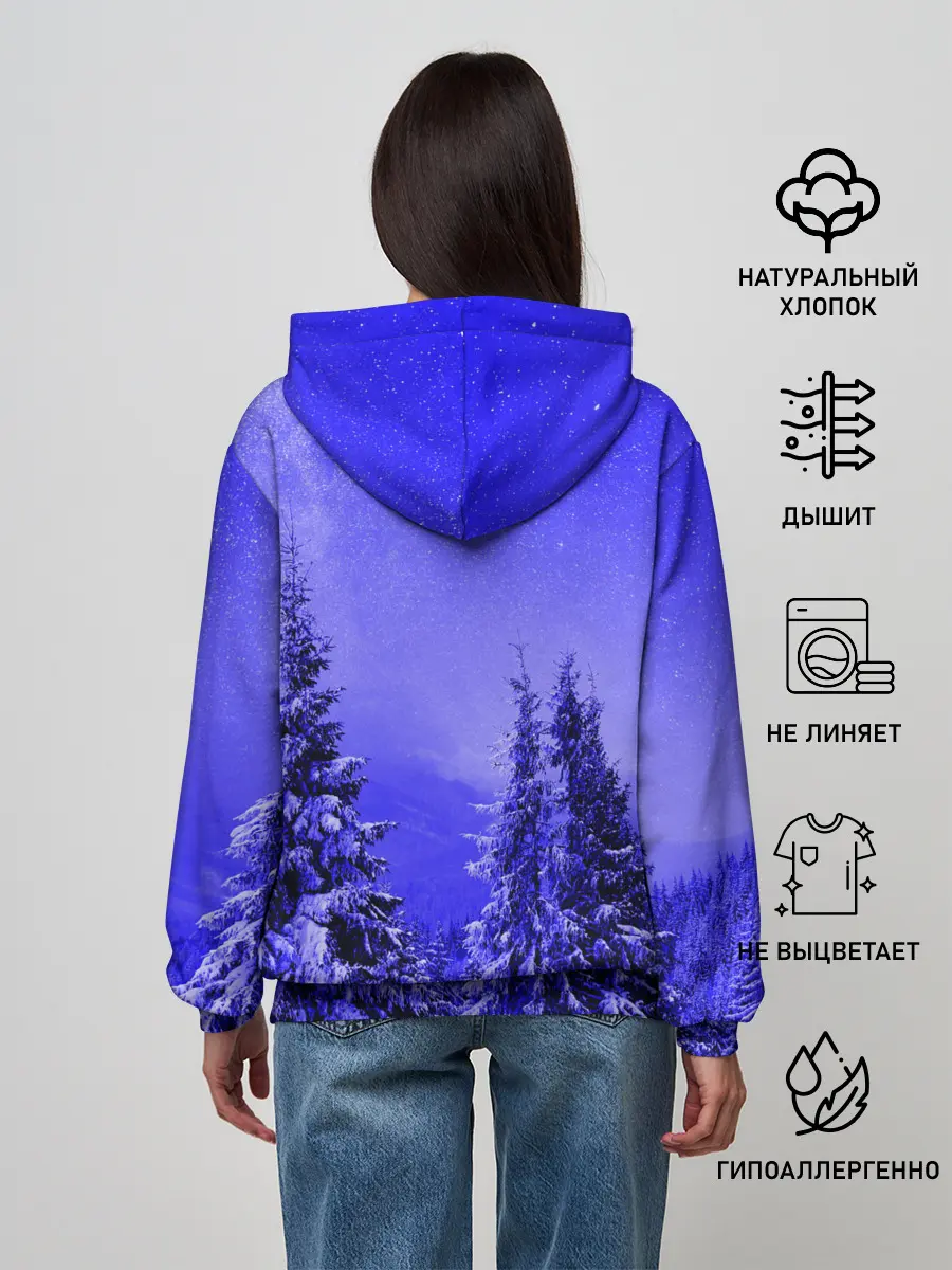 Женское худи / Зимний лес