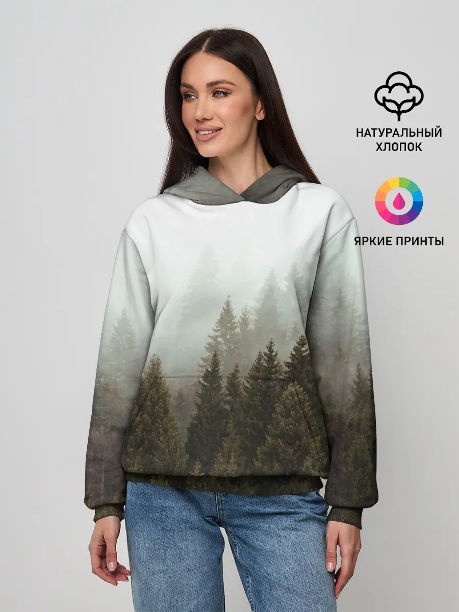 Женское худи / Деревья