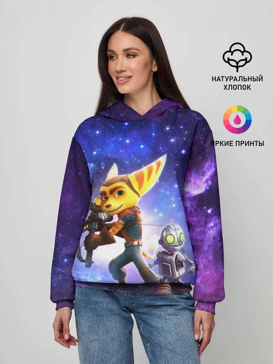 Женское худи / Ratchet & Clank game