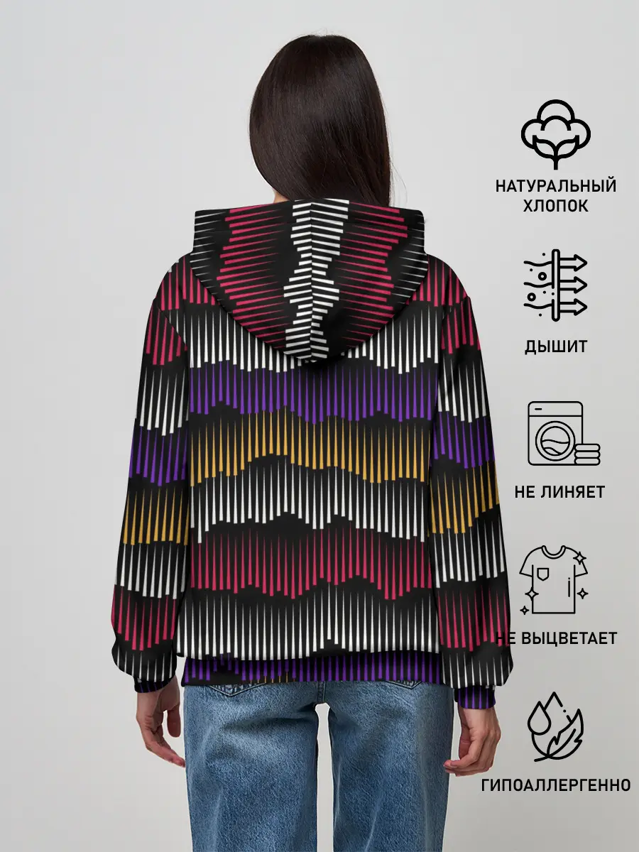 Женское худи / Волны