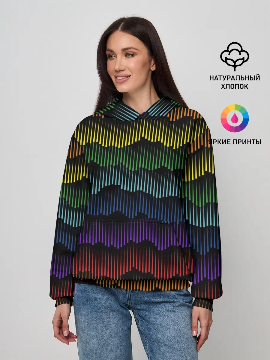 Женское худи / Радуга