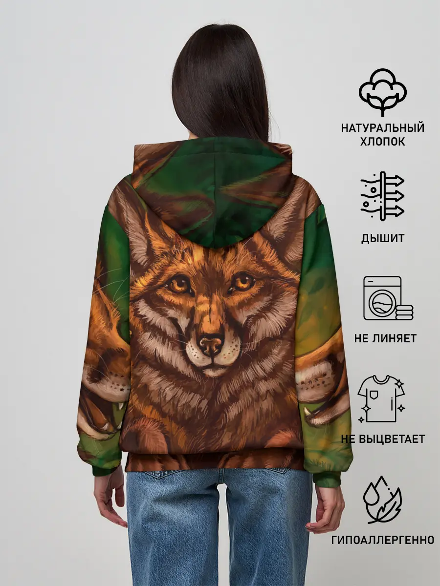 Женское худи / Лисы