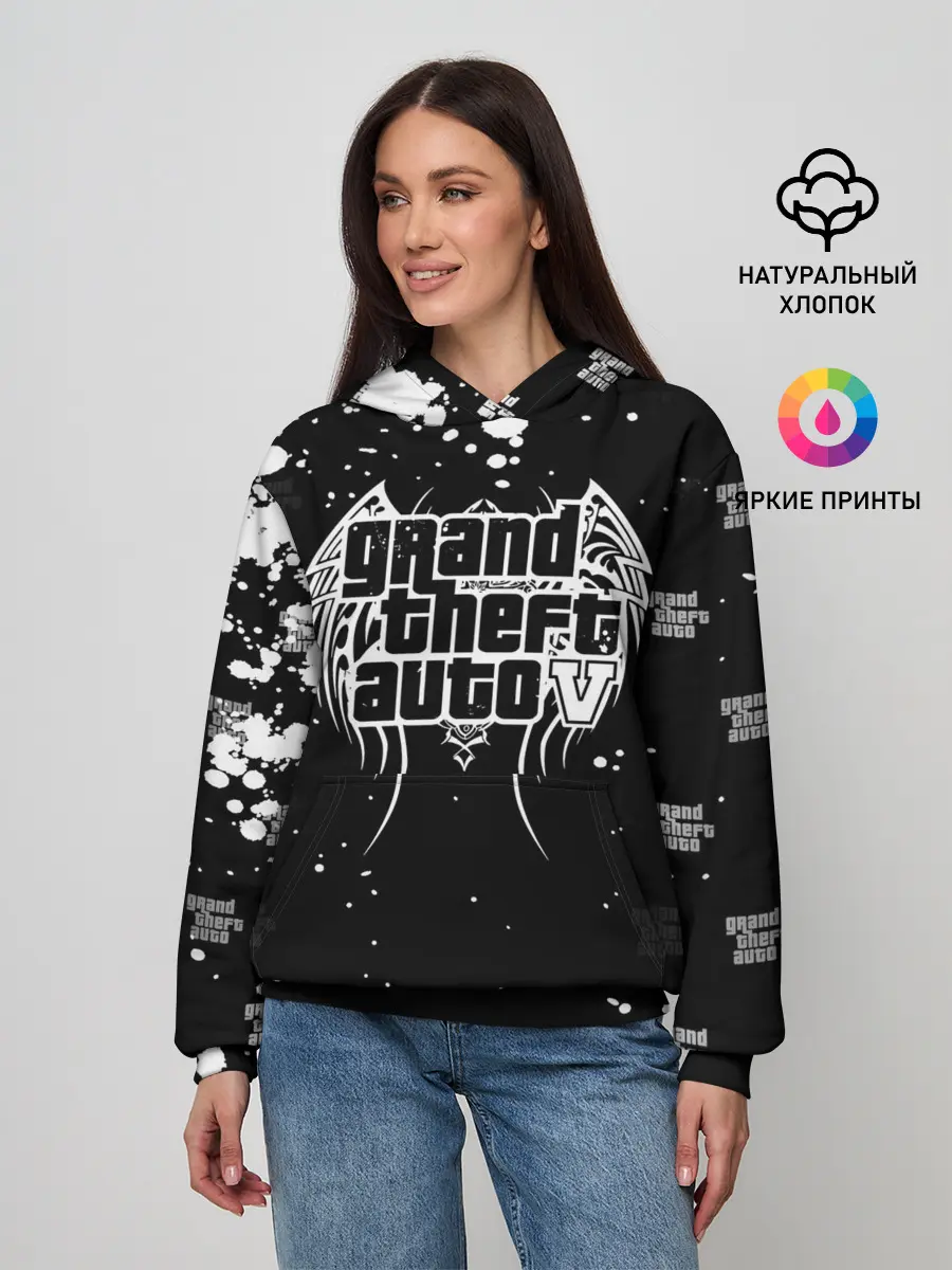 Женское худи / Grand Theft Auto крылья