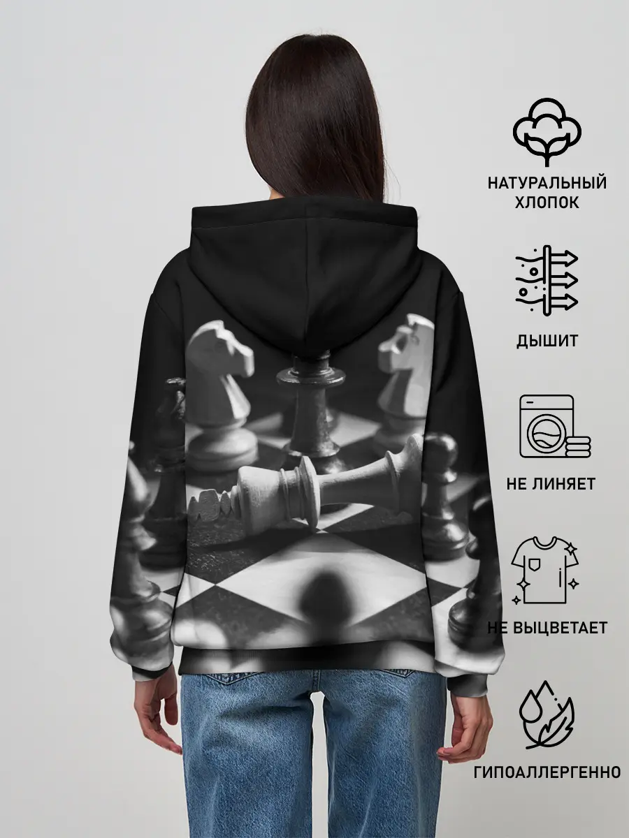 Женское худи / Шахматы