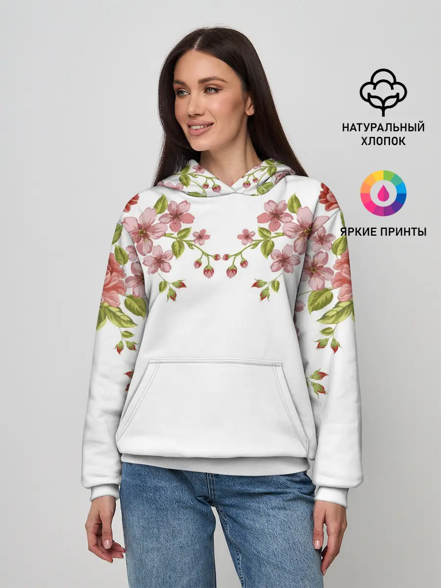 Женское худи / Цветы