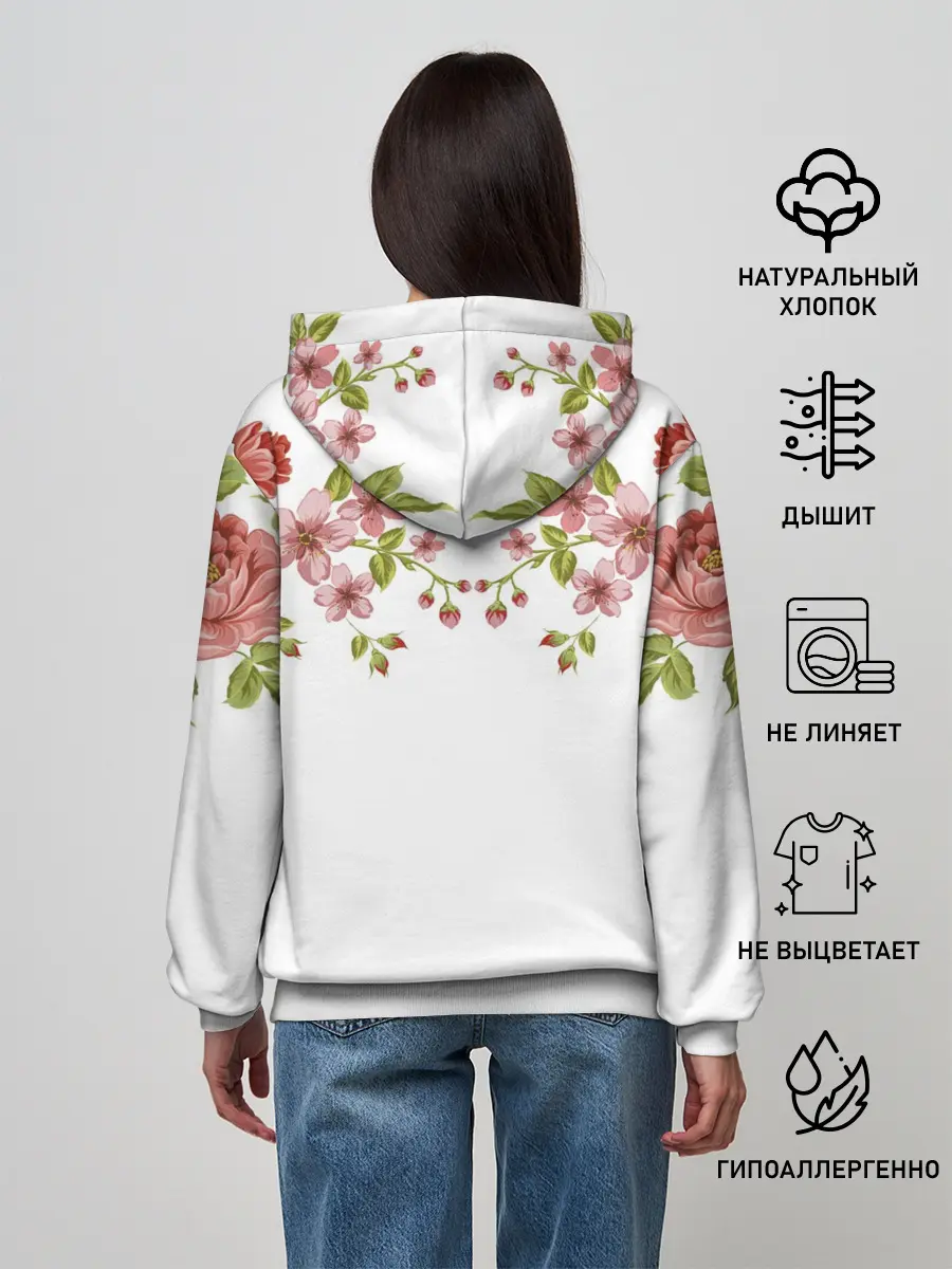 Женское худи / Цветы