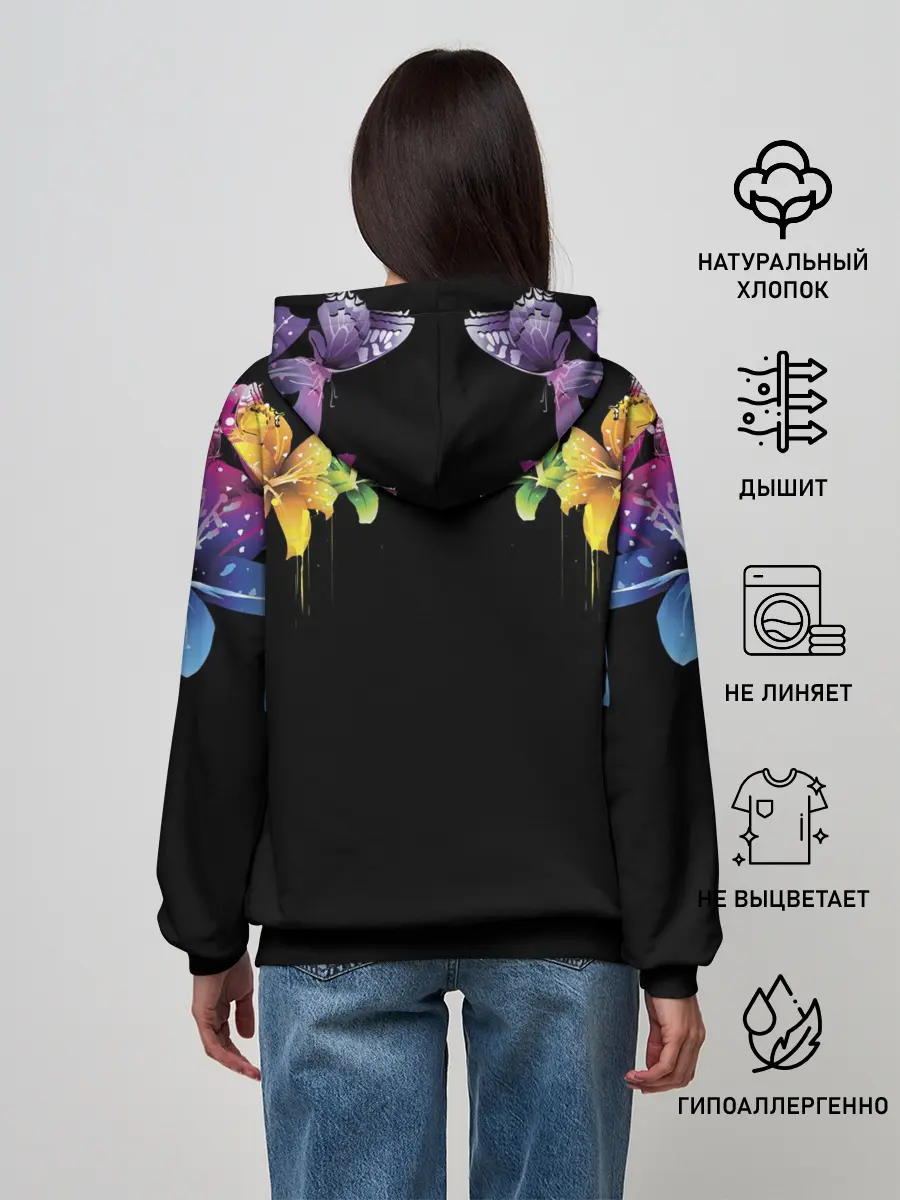 Женское худи / Цветы