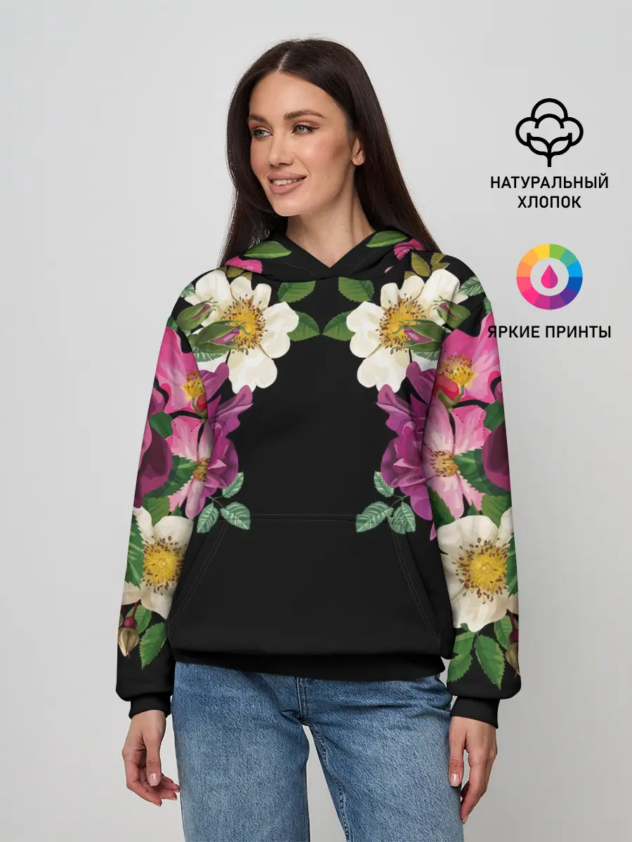 Женское худи / Цветы