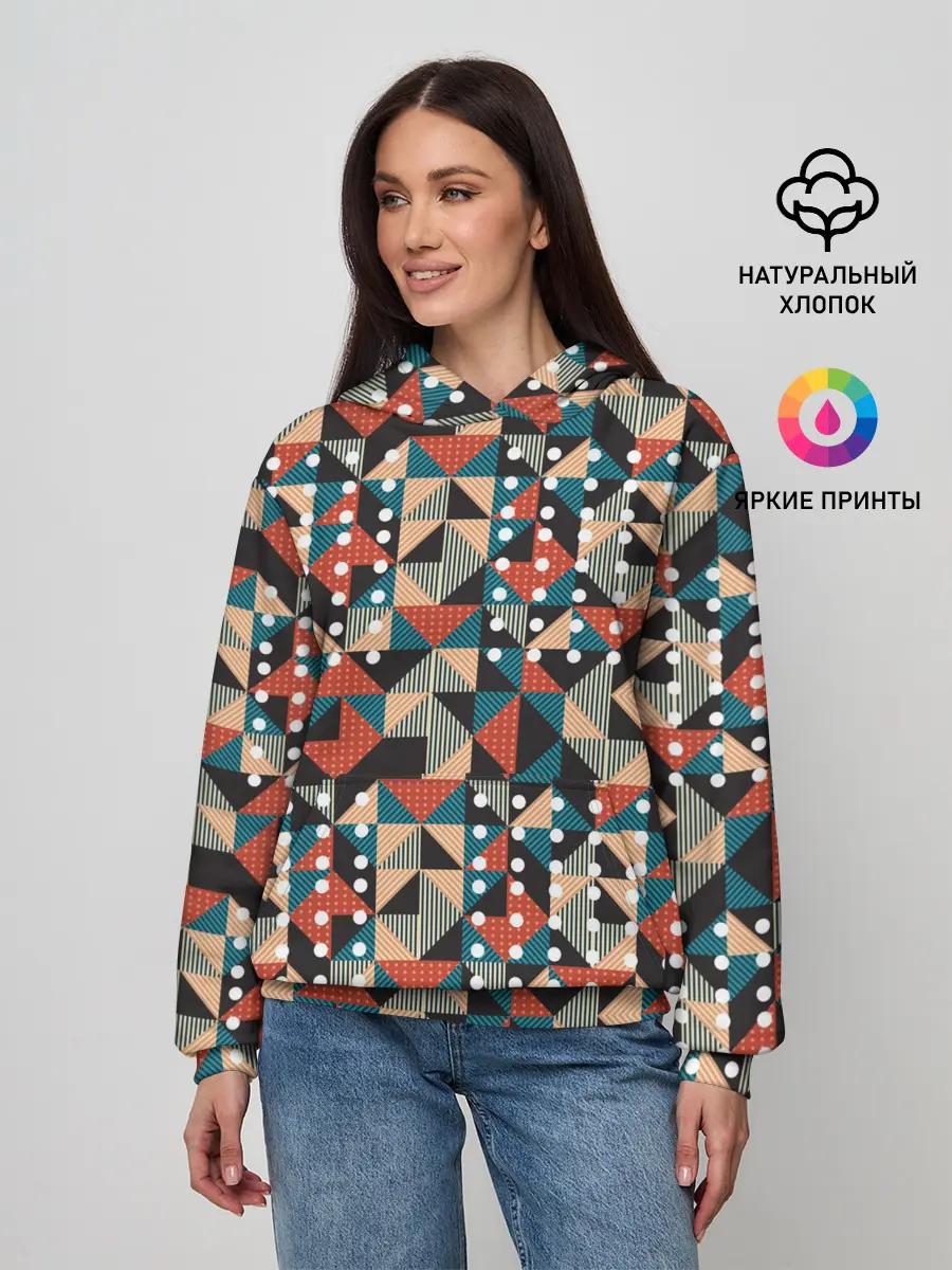 Женское худи / Арт геометрия