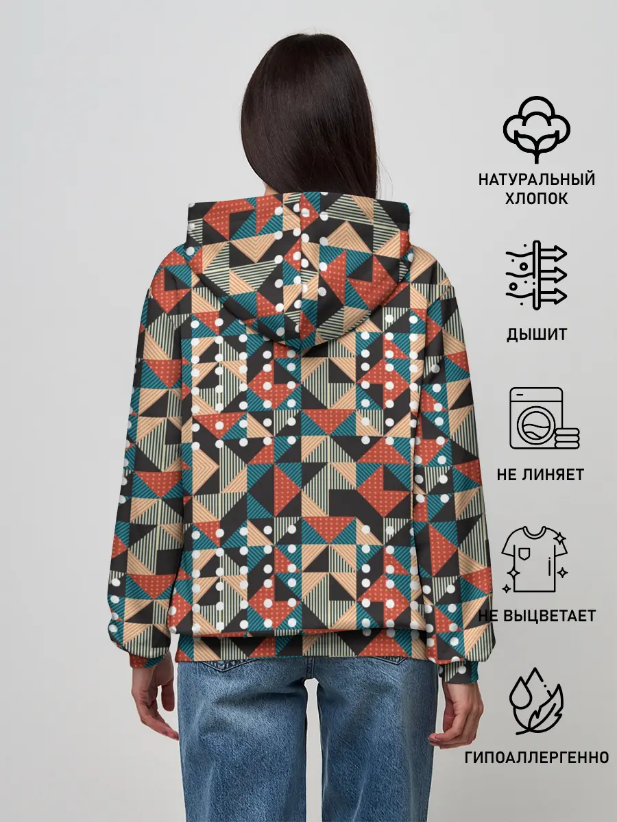 Женское худи / Арт геометрия