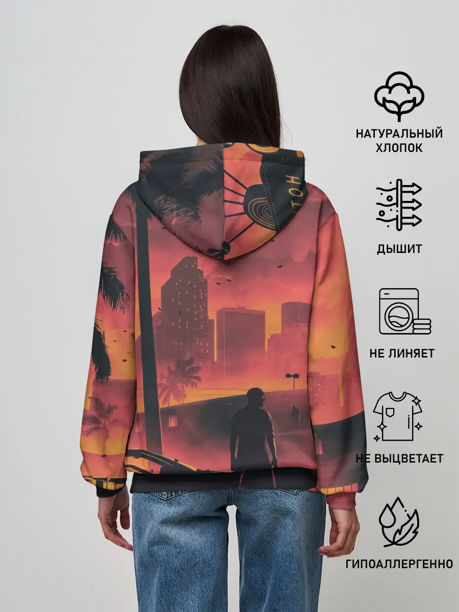 Женское худи / MY GUN IS MUCH BIGGER THAN YOU