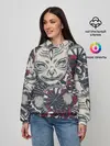 Женское худи / Маска Кицунэ | Маска лисы