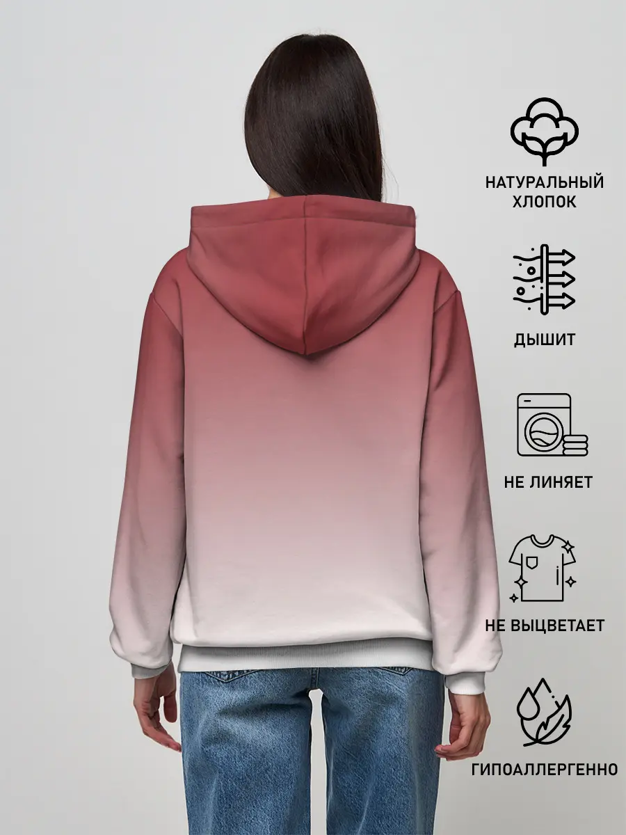 Женское худи / малышка ушки хвост глаза