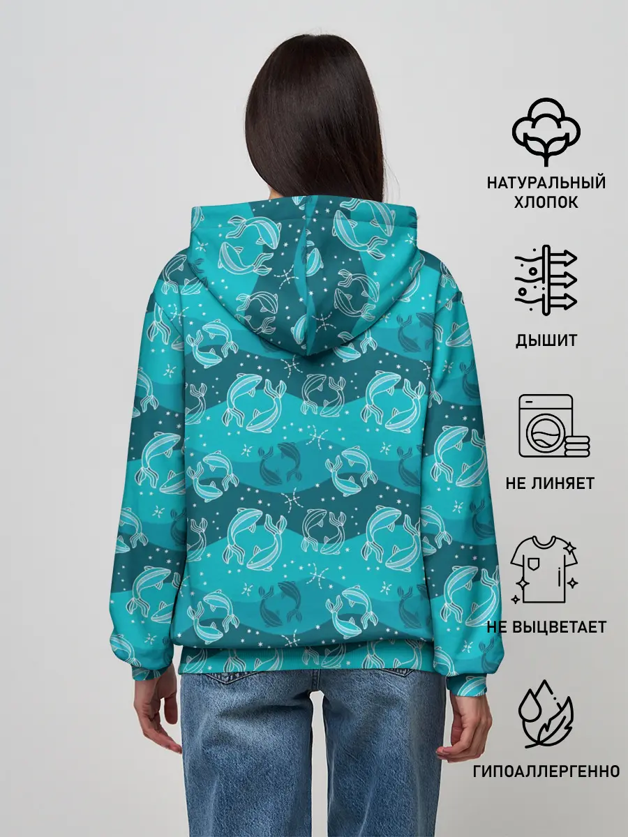 Женское худи / Рыбы