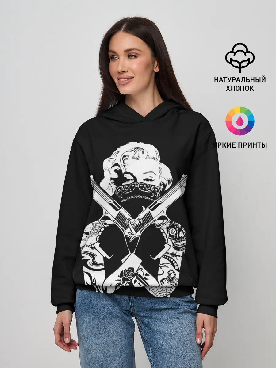 Женское худи / GANGSTA MARILYN