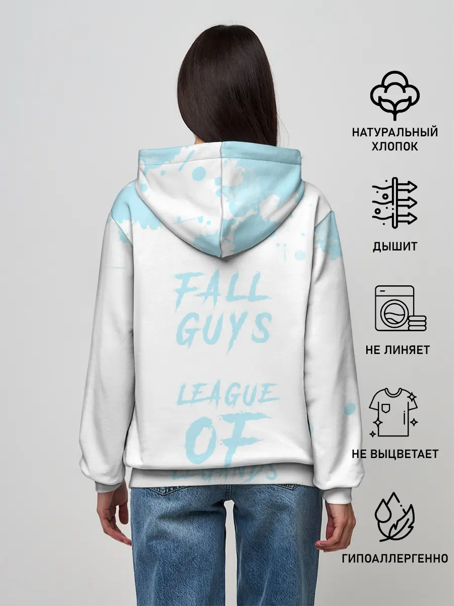 Женское худи / Fall guys x league of legands
