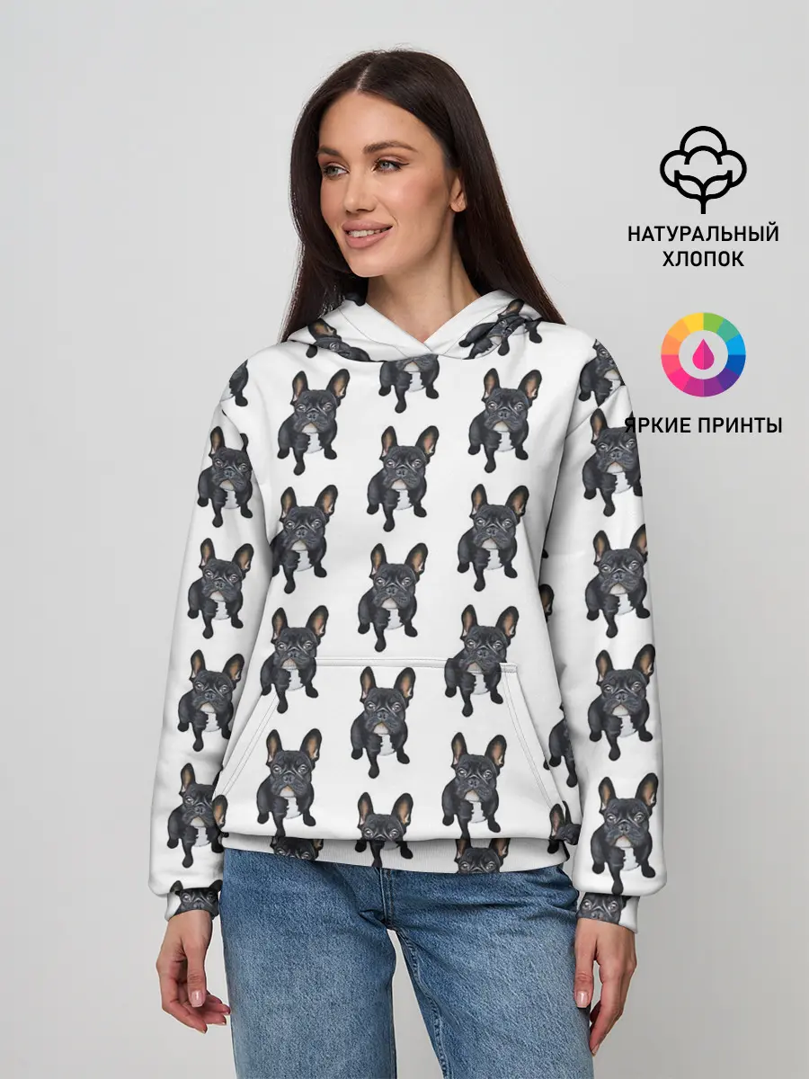 Женское худи / Бульдожки