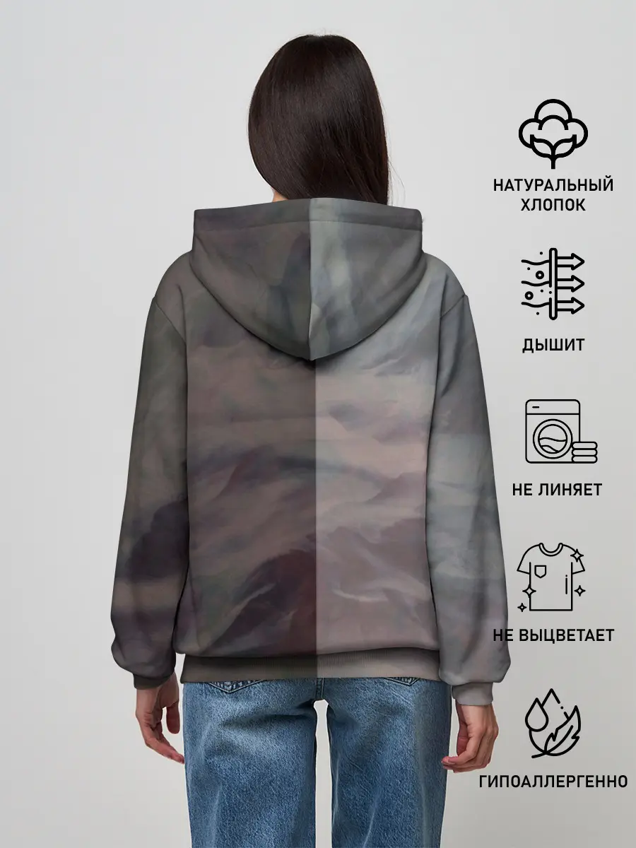 Женское худи / Clubhouse | Клабхаус лого бразги