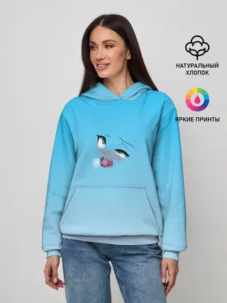 Женское худи / Ahegao Blue-eyed girl