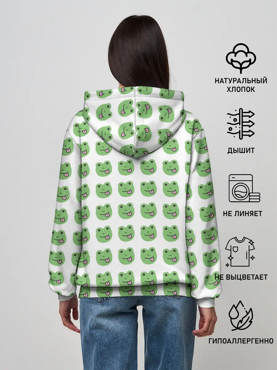 Женское худи / лягушки