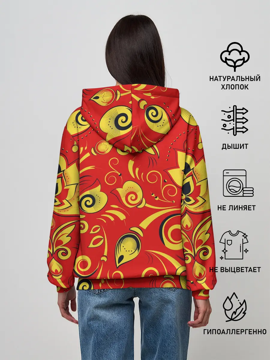 Женское худи / ХОХЛОМА