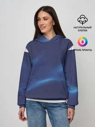 Женское худи / 3D волна