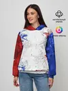 Женское худи / BLUE WHITE & RED
