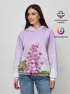 Женское худи / акварельная сирень