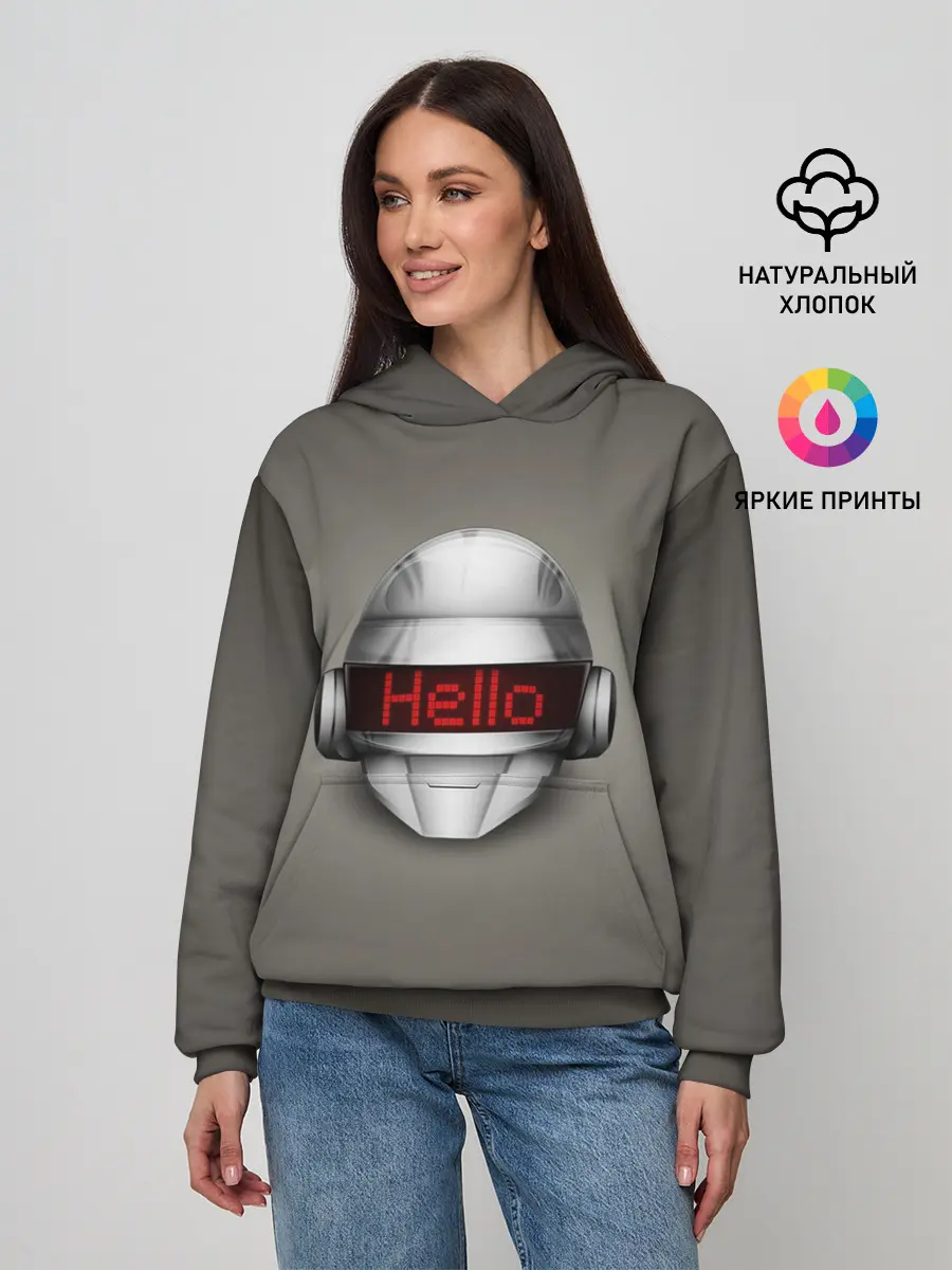 Женское худи / Daft Punk | Hello