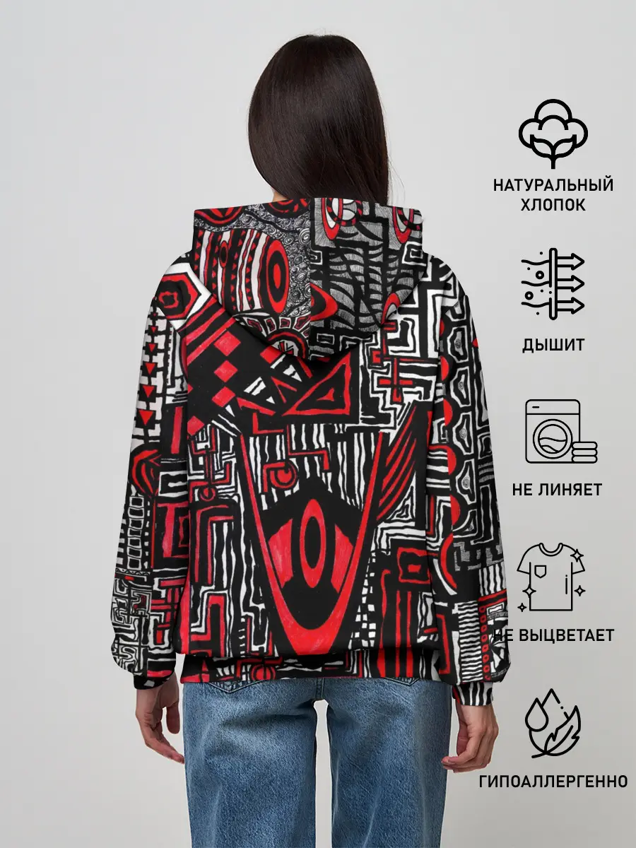 Женское худи / Абстрактный Узор