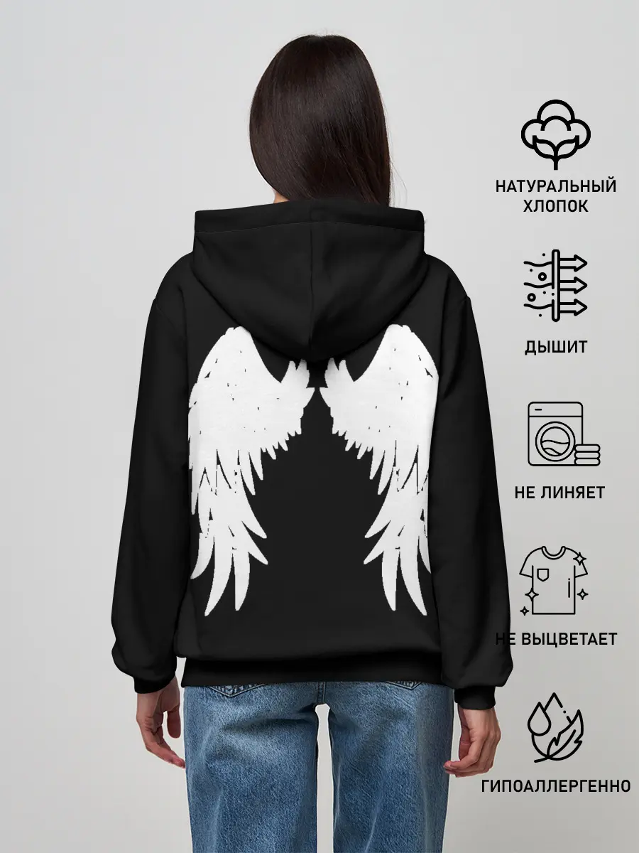 Женское худи / GOOD OMENS | БЛАГИЕ ЗНАМЕНИЯ