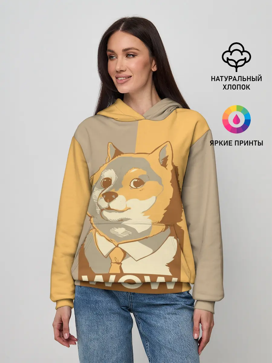 Женское худи / Doge Wow
