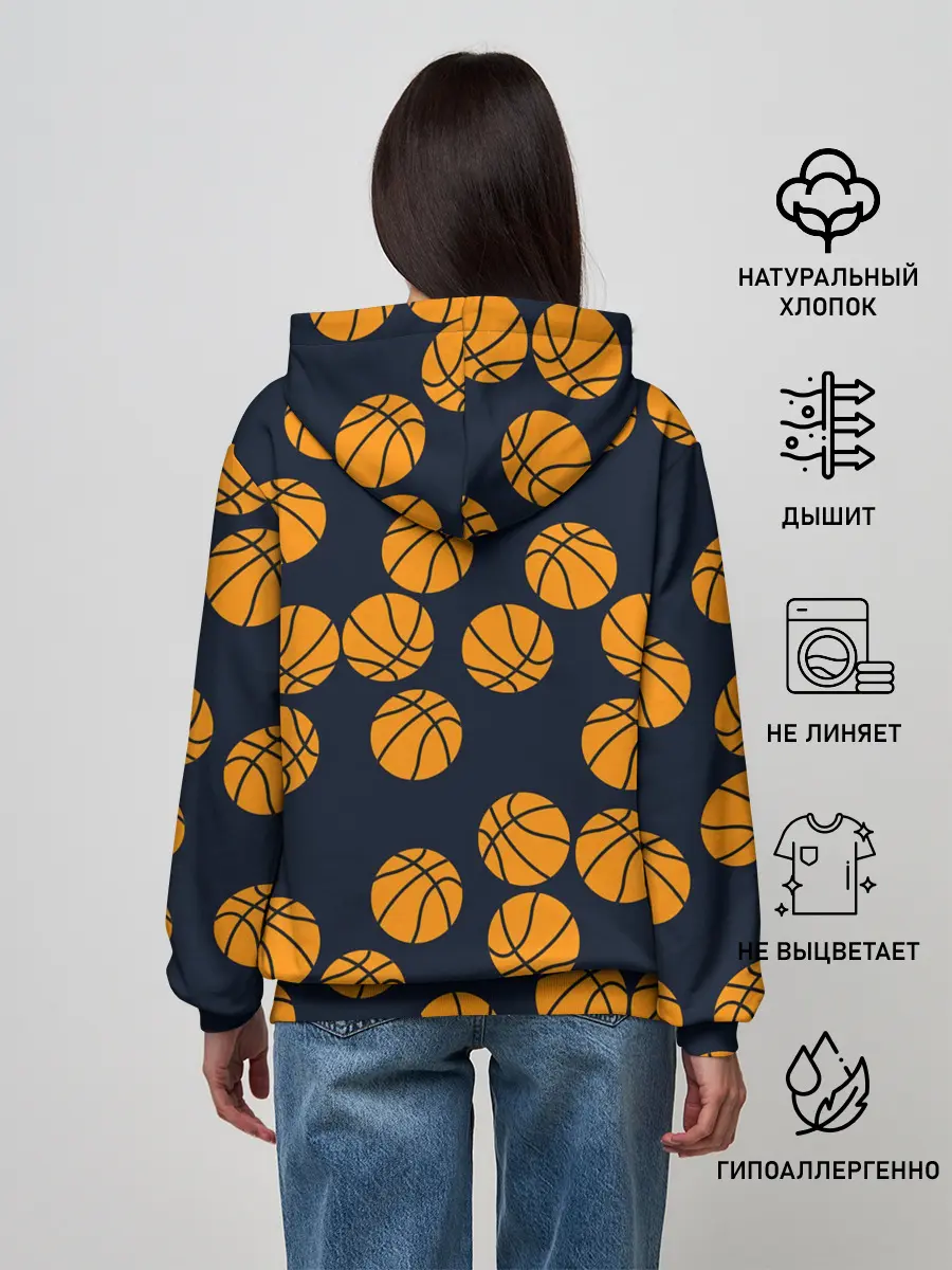 Женское худи / Баскетбольные мячи