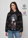 Женское худи / Итачи на фоне Акацуки