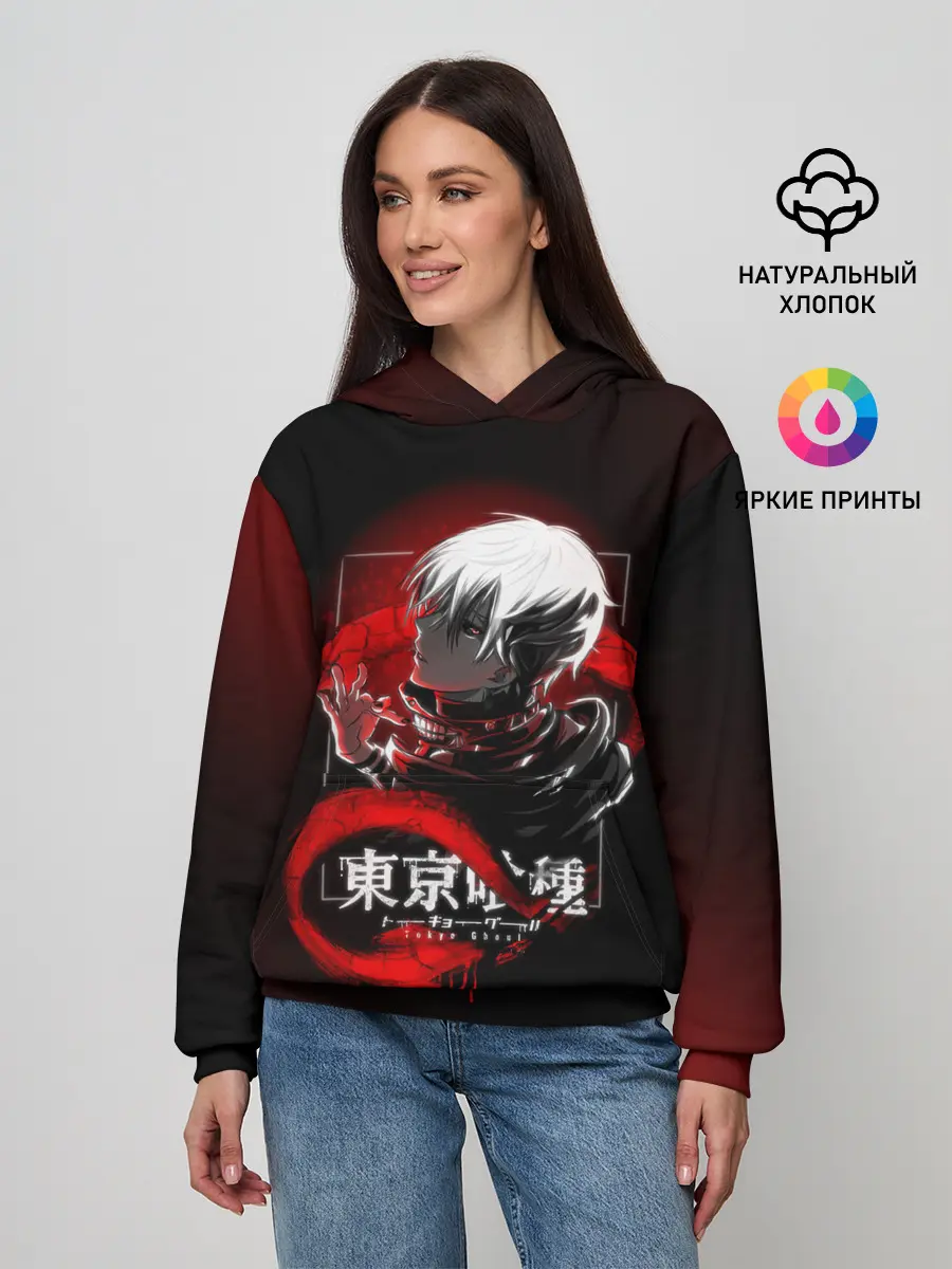 Женское худи / TOKYO GHOUL | ТОКИЙСКИЙ ГУЛЬ