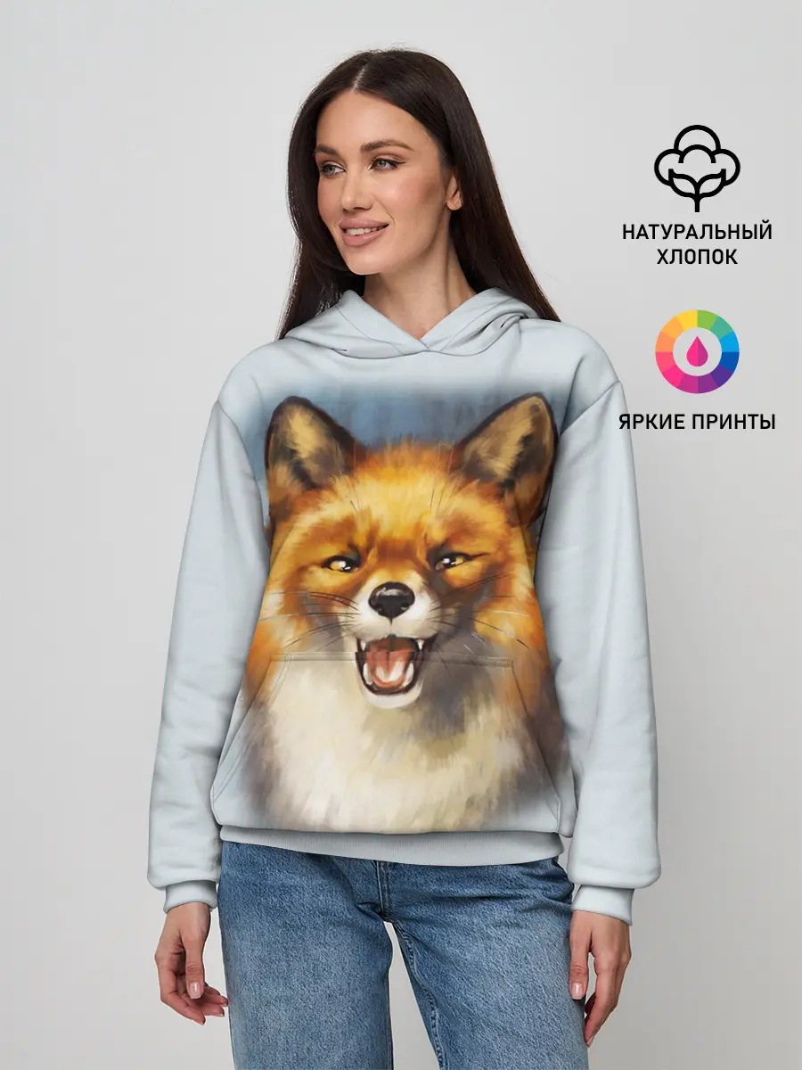 Женское худи / Рыжая лиса