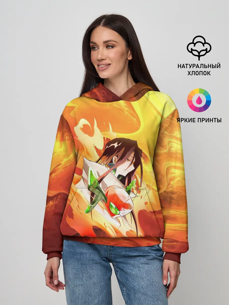 Женское худи / Шаман Кинг | Хао | Зик