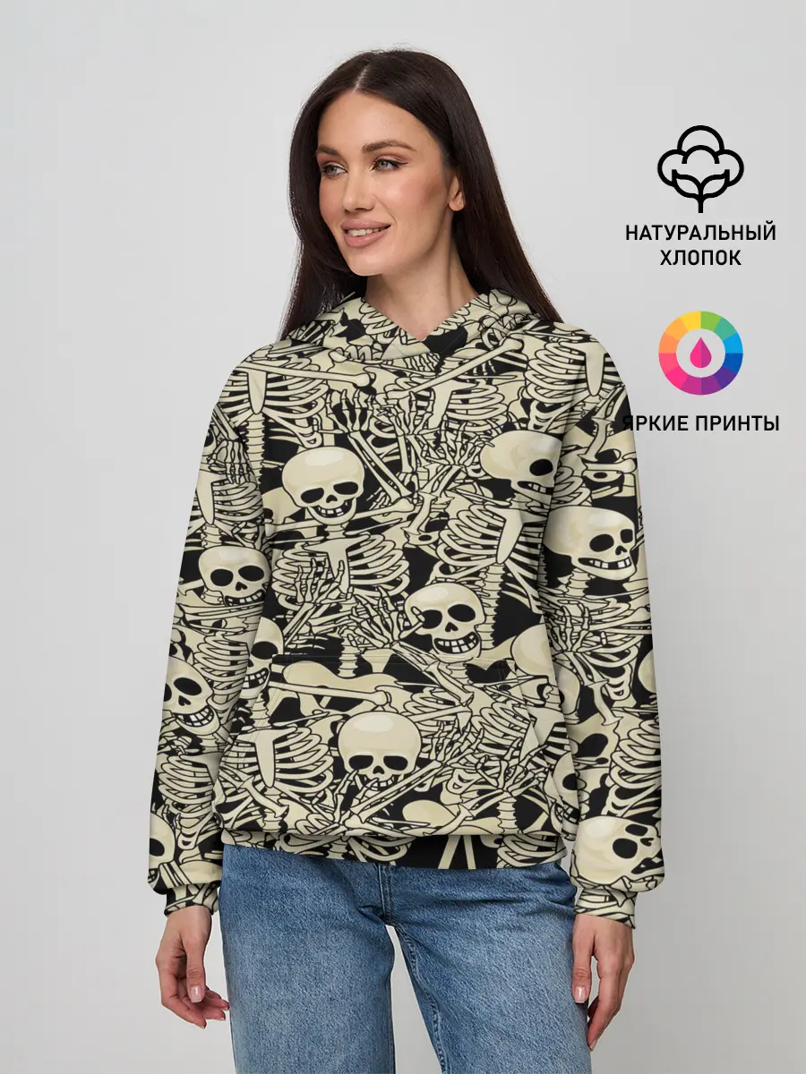 Женское худи / Skeleton