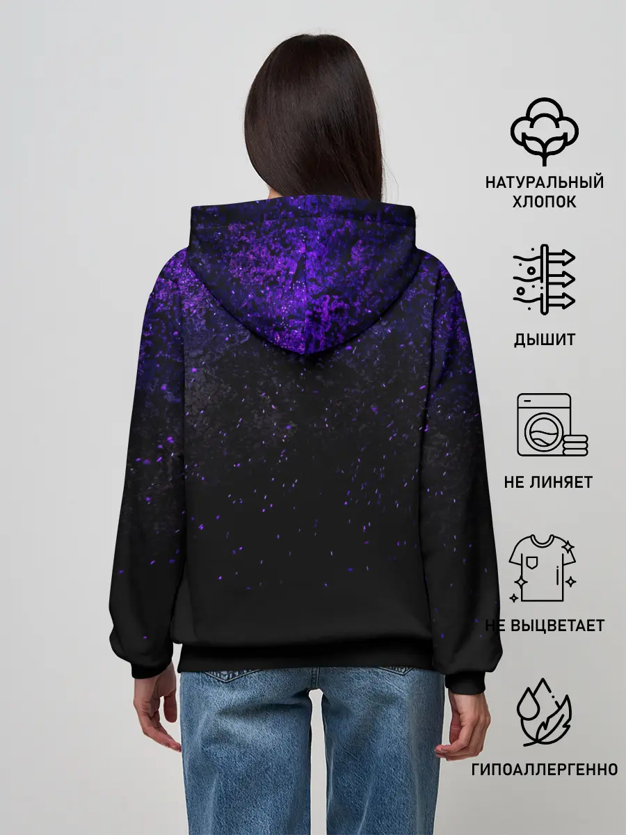 Женское худи / Kaneki Ken фиолетовый верх