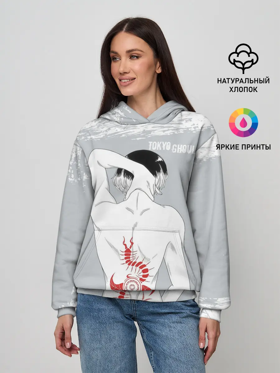Женское худи / Sasaki kagune tattoo
