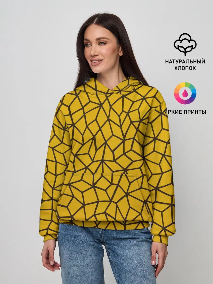 Женское худи / Геометрическая текстура