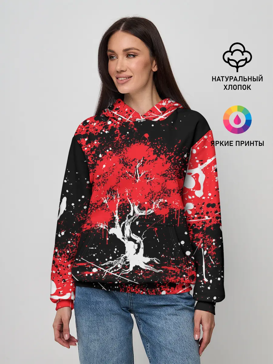 Женское худи / САКУРА | SAKURA | ВИШНЯ