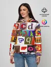 Женское худи / Английские буквы # 2