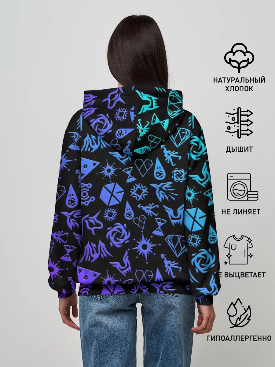 Женское худи / EXO K-POP | LogoBombing