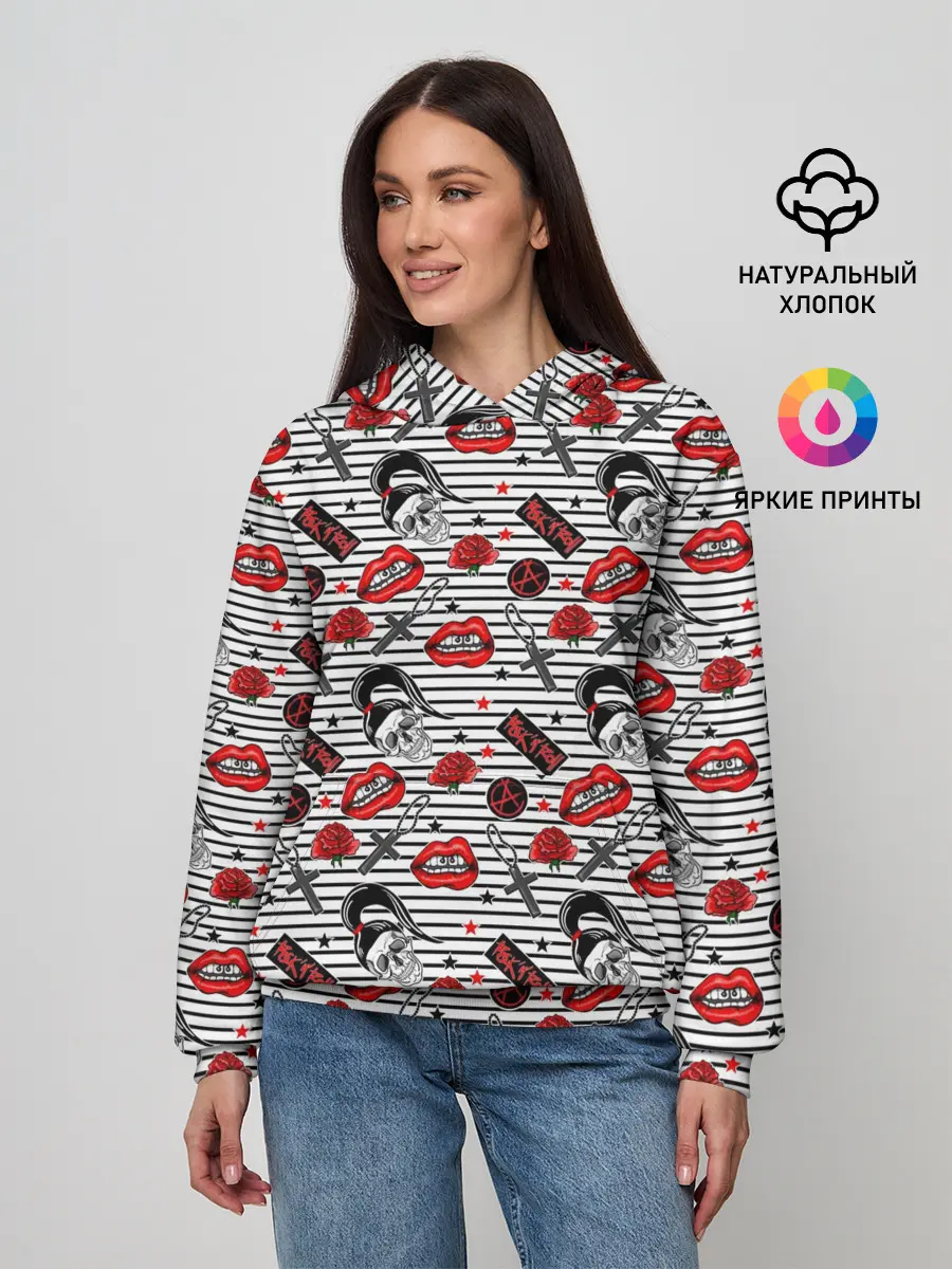 Женское худи / Rocknroll