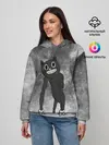 Женское худи / Cartoon cat