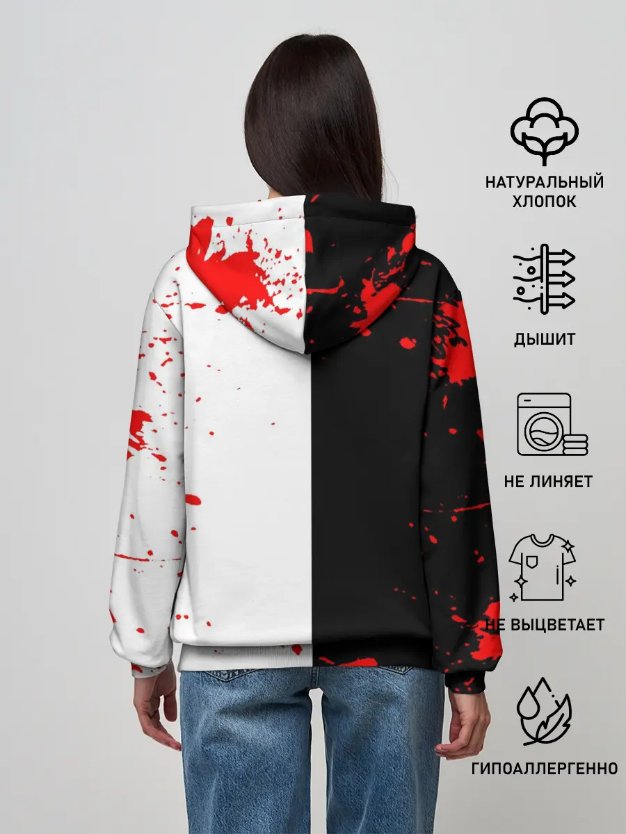 Женское худи / monokuma с молотком