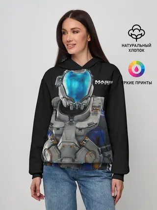 Женское худи / масс эффект