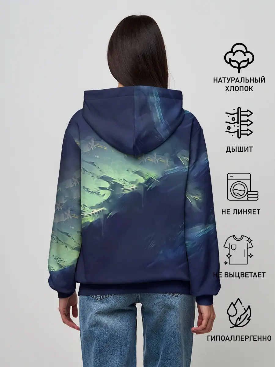 Женское худи / Зеленая маска Канеки Кен